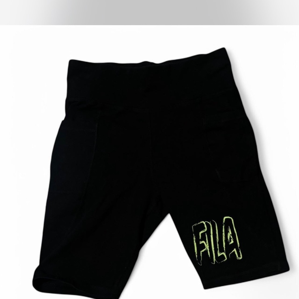 Fila  Black biker Shorts